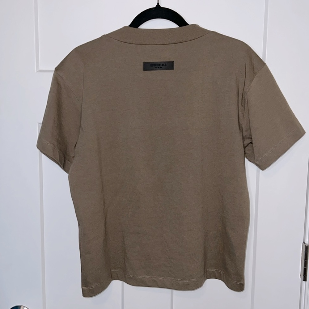 Essentials Fear of God Flocked boxy Logo Short Sleeve Tee - Picture 3 of 9
